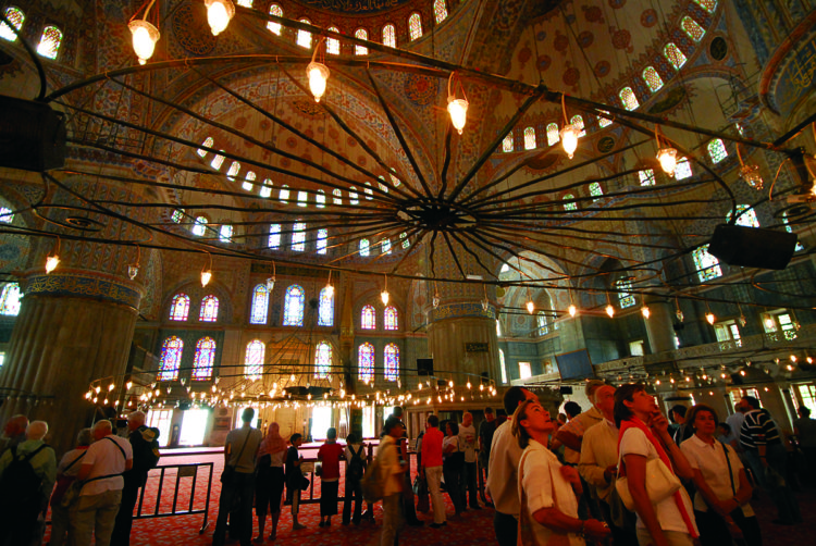 Interior mezquita Azul